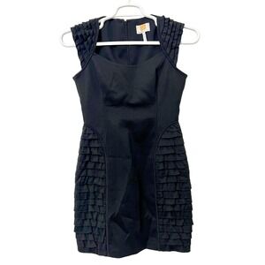 Laundry By Design Black‎ Dress Sleeveless Ruffle Detail Size 4